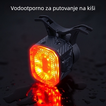 Pametno stražnje svjetlo za bicikl s vibracijskim senzorom za cestovni bicikl, dvostruka baza za montažu, noćno vožnja upozorenje — Značka BL, prilagodba dostupna