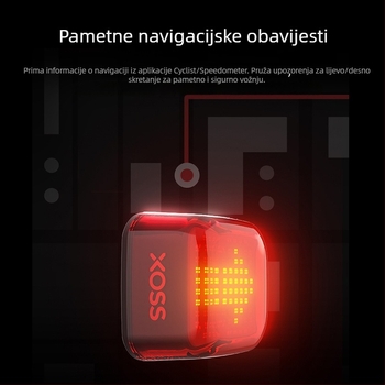 XOSS Walker Nebula Inteligentno stražnje svjetlo za bicikl s Spot Array – cestovni i MTB, noćna vožnja
