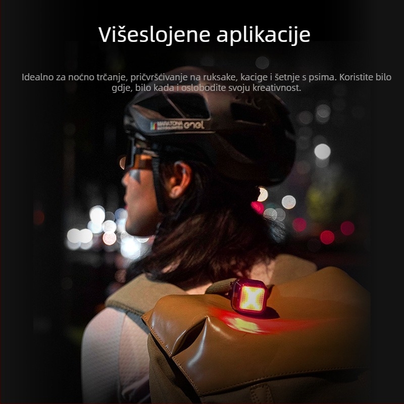 XOSS Walker Nebula Inteligentno stražnje svjetlo za bicikl s Spot Array – cestovni i MTB, noćna vožnja