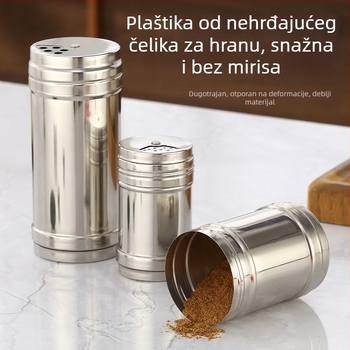 Okretna posuda za začine u kuhinji, spremnik čvrstih začina, dozator soli i začina, moderni minimalistički dizajn, premium kvaliteta