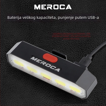 MEROCA stražnja svjetiljka za bicikl s pametnim bežičnim daljinskim upravljanjem, pokazivači smjera, upozoravajuće svjetlo, USB punjenje