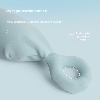 Jastuk za putovanje u obliku U s remenom (Punjenje: poliesterska vlakna; Jezgro jastuka: pleteni materijal; Stil: moderni minimalistički; Težina: do 0,5 kg)