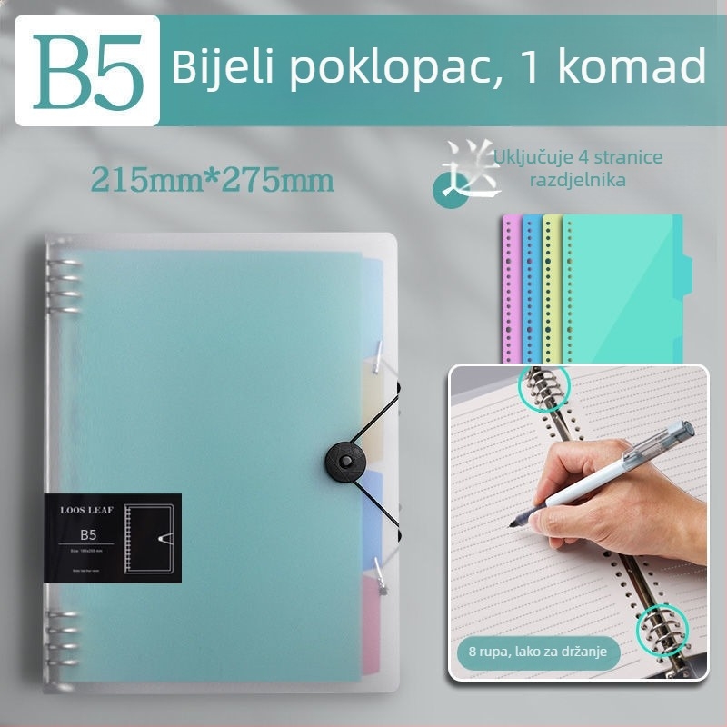 Kućište za bilježnicu s mrežom, odvojivi poklopac, PP plastične unutarnje stranice, model JYB, Xing Xing Style, 180 listova