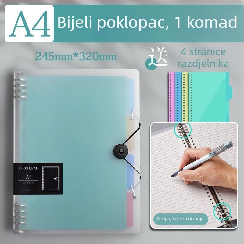Kućište za bilježnicu s mrežom, odvojivi poklopac, PP plastične unutarnje stranice, model JYB, Xing Xing Style, 180 listova