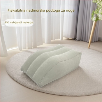 Napuhljivi jastuk za podizanje noge - podrška za stopalo i donji dio noge, PVC flokiranje površina, debljina 0.45 mm, težina 0.5 kg, prilagodljiva podrška