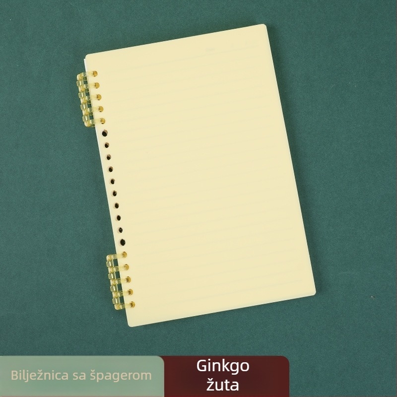 Notes s izmjenjivim jezgrom za gimnazijske učenike, 60 listova, otisnuti logotip, mogućnost prilagođavanja