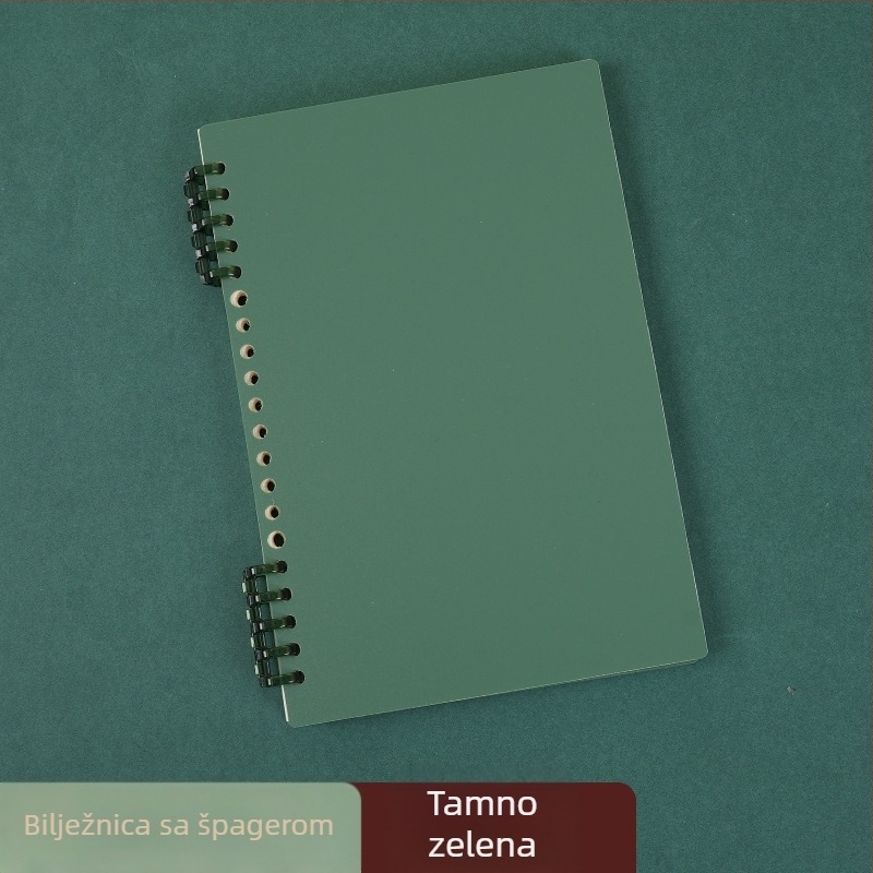 Notes s izmjenjivim jezgrom za gimnazijske učenike, 60 listova, otisnuti logotip, mogućnost prilagođavanja