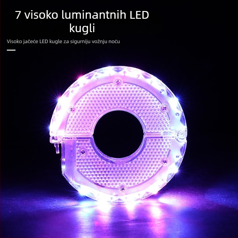 Meilong LED indukcijsko svjetlo za hub dječjeg bicikla za balans, dekorativno svjetlo na šipkama