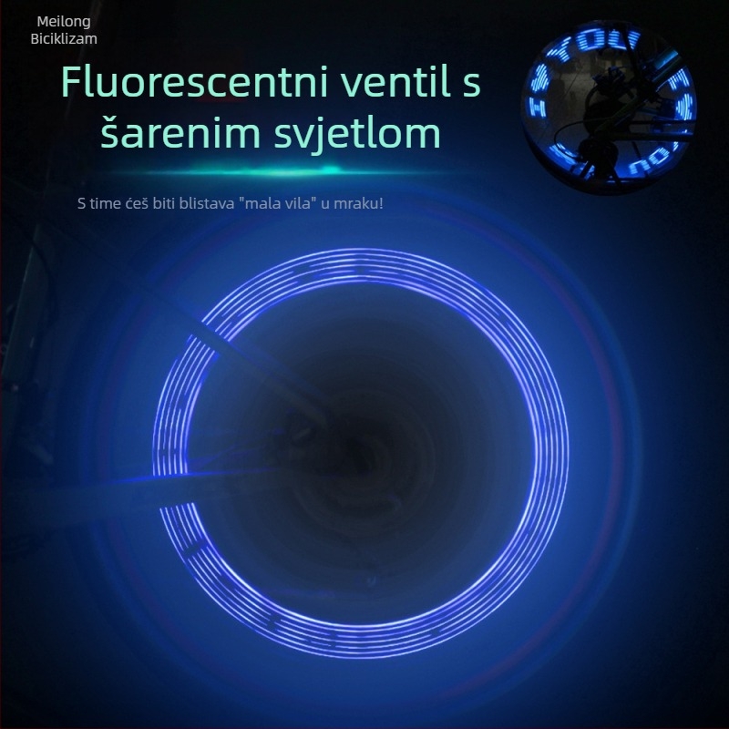 Meilong svjetlosna kapica ventila za MTB, 7 LED, bez prilagodbe, nije uvezeno
