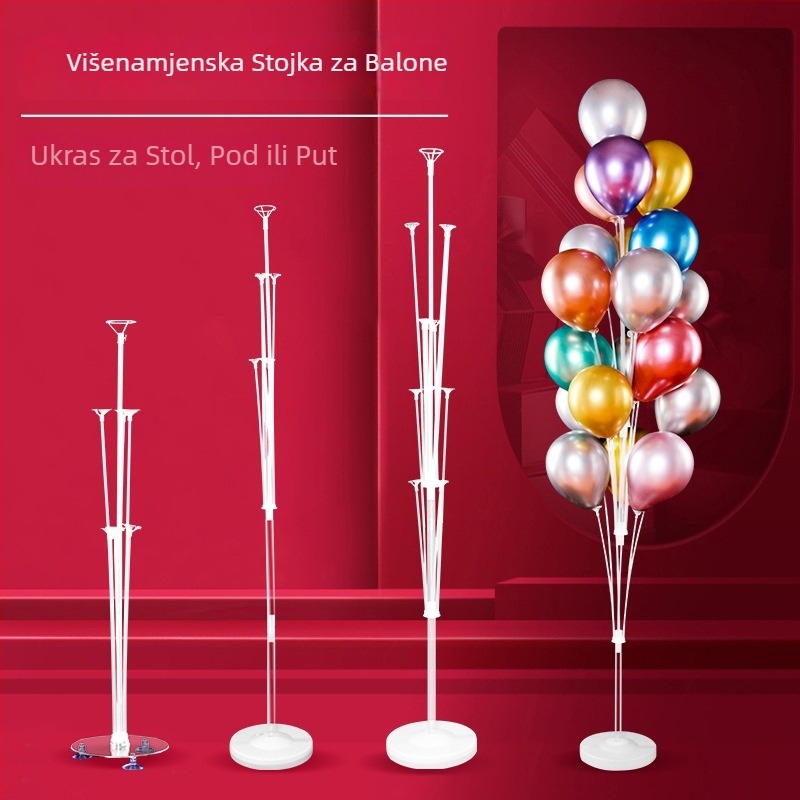 Stalak za balon kolonu za dekoraciju zabava, kolona za balone koja usmjerava put i podrška stolu s balonima za vjenčanja i rođendane