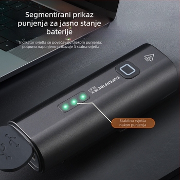 Prednje svjetlo za bicikl za cestovne i planinske bicikle, Shenhuo, aluminijska legura, punjivo, model BL61, prilagodljivo