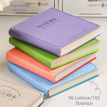Prijenosni dnevnik planera, mini bilježnica za samodisciplinu, kvadratnog formata