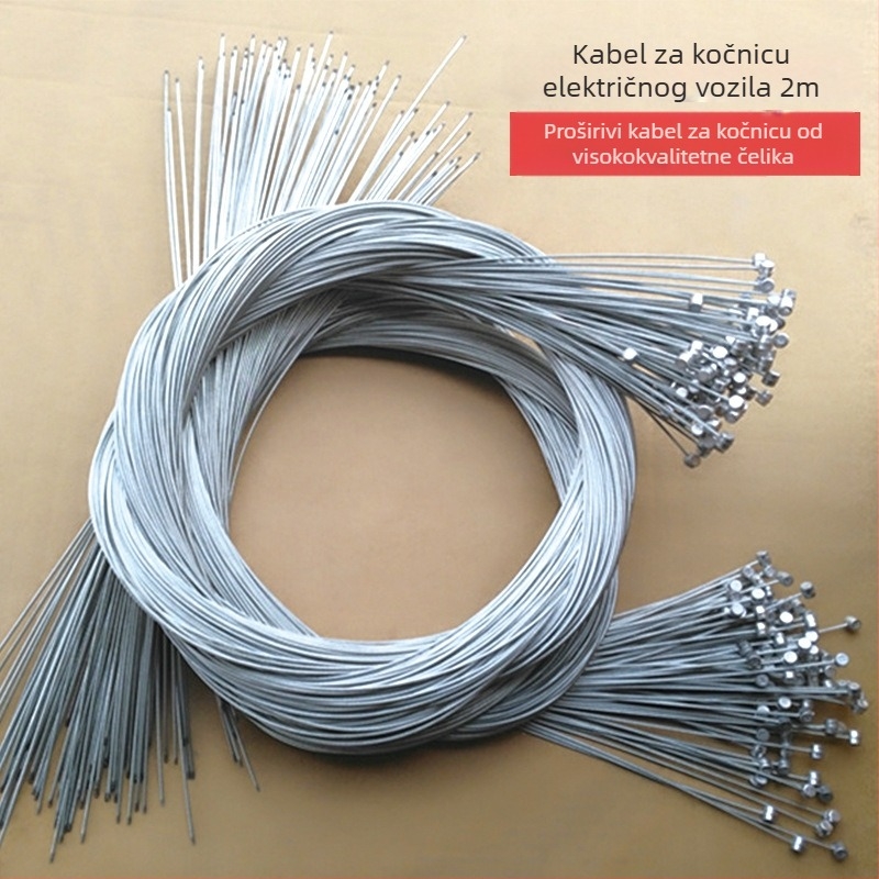 Kabel za kočnice za električna vozila i bicikle, čelična žica, model 021, mehaničko kočenje, prilagodljiv