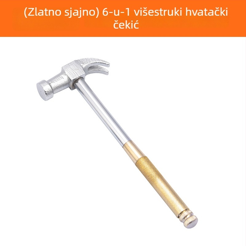 6-u-1 multifunkcijski čekić s glavom od željeza i križnim odvijačem