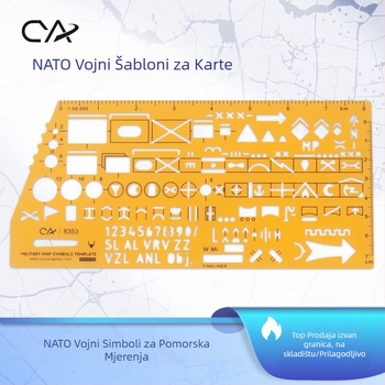 CYA 8353 Plastično pravokutno ravnalo s centimetarskim mjerenjem i otisnutim logom