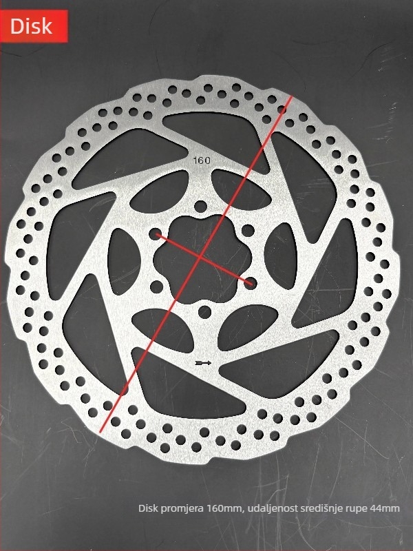 Rotor kočnice za bicikl — model 002, šifra proizvoda 001, mehaničko kočenje, tip: disk