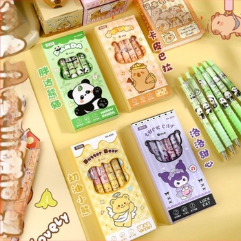 Ke chen Cartoon serija pera s mekanim gripom - ST vrh, plastično kućište, u kutiji, zatvaranje pritiskanjem