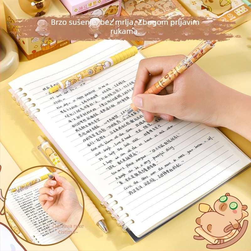 Ke chen Cartoon serija pera s mekanim gripom - ST vrh, plastično kućište, u kutiji, zatvaranje pritiskanjem