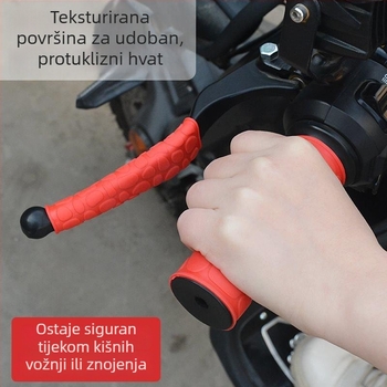 Šareni silikonski navlak za ručicu upravljača za električna vozila i motocikle – protivklizno, mekan grip, protiv znojenja, za spojku i kočnicu