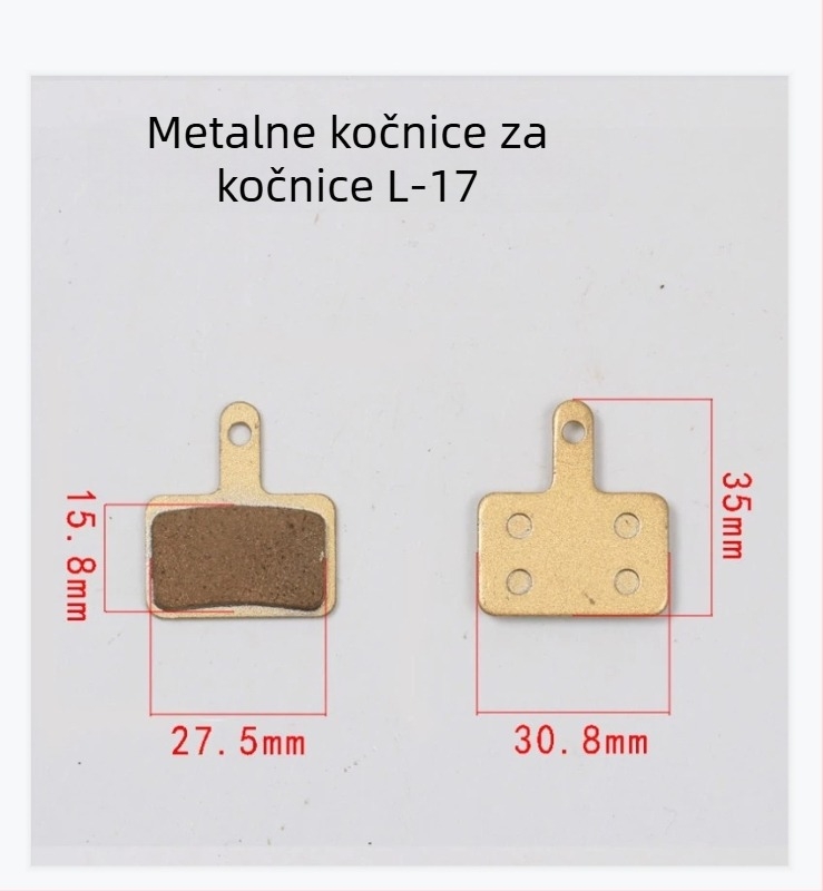Kočiona pločica za planinski bicikl, bakrena podloga, potpuno metalna konstrukcija, marka Changqi, model 012, mehaničko kočenje, tip: blok kočnice