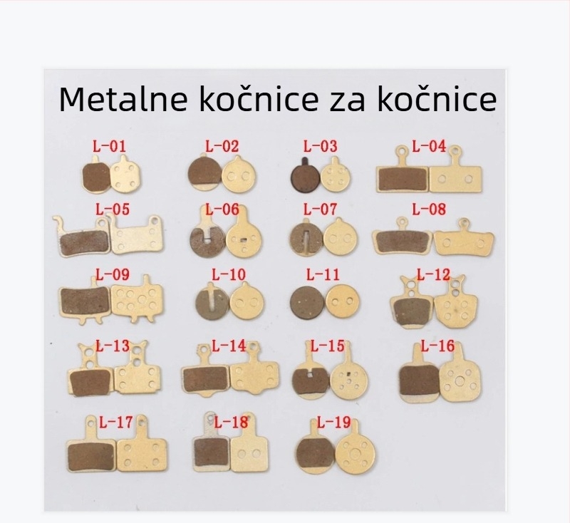 Kočiona pločica za planinski bicikl, bakrena podloga, potpuno metalna konstrukcija, marka Changqi, model 012, mehaničko kočenje, tip: blok kočnice