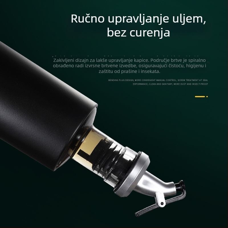 Staklena boca za tekuće začine s logom – nepropusna, modern stil