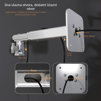 Cine teški zidni nosač za projektore – kompatibilan sa Siying PH36, XGIMI RSpro3, Dangbei X5 i Hisense projektorima