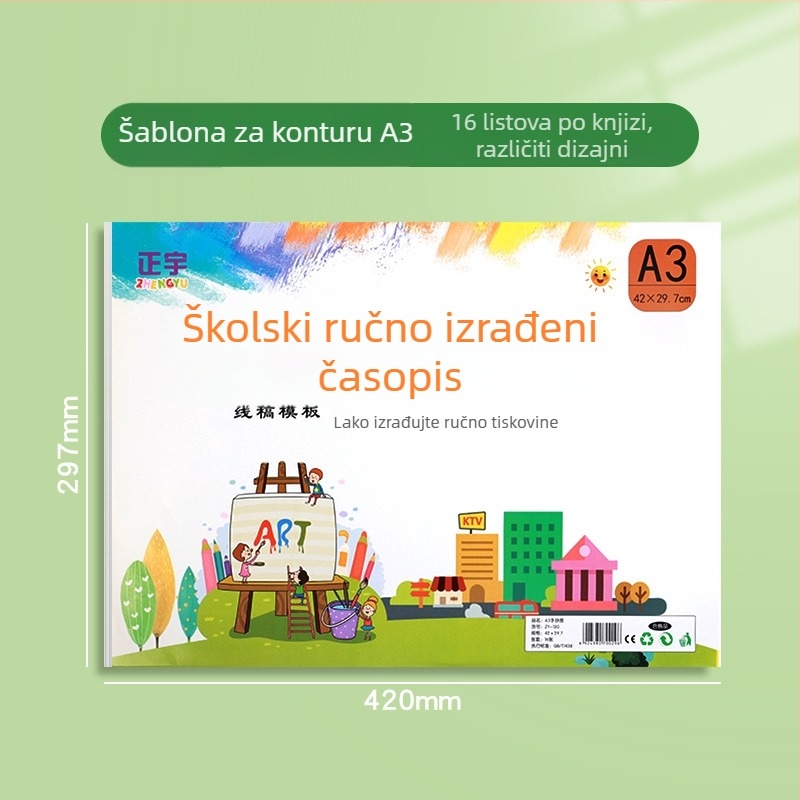 Šablona školskog časopisa za osnovnoškolce — materijal: papir; Brand: Drugi; IP licenca: Ne; Uvoz: Ne