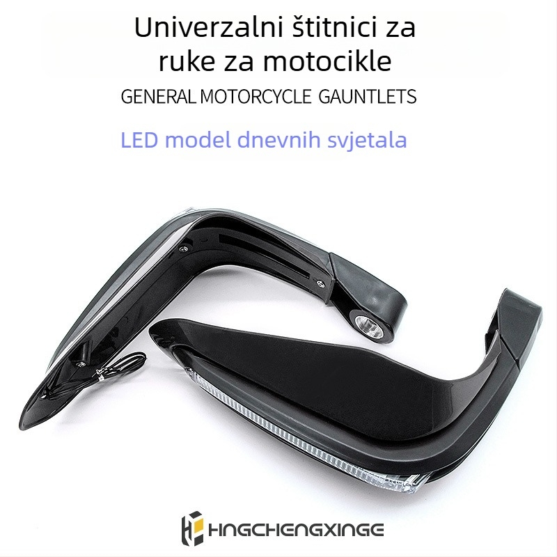 Univerzalna LED zaštita ručice s prednjim vjetrobranom za terenski motocikl