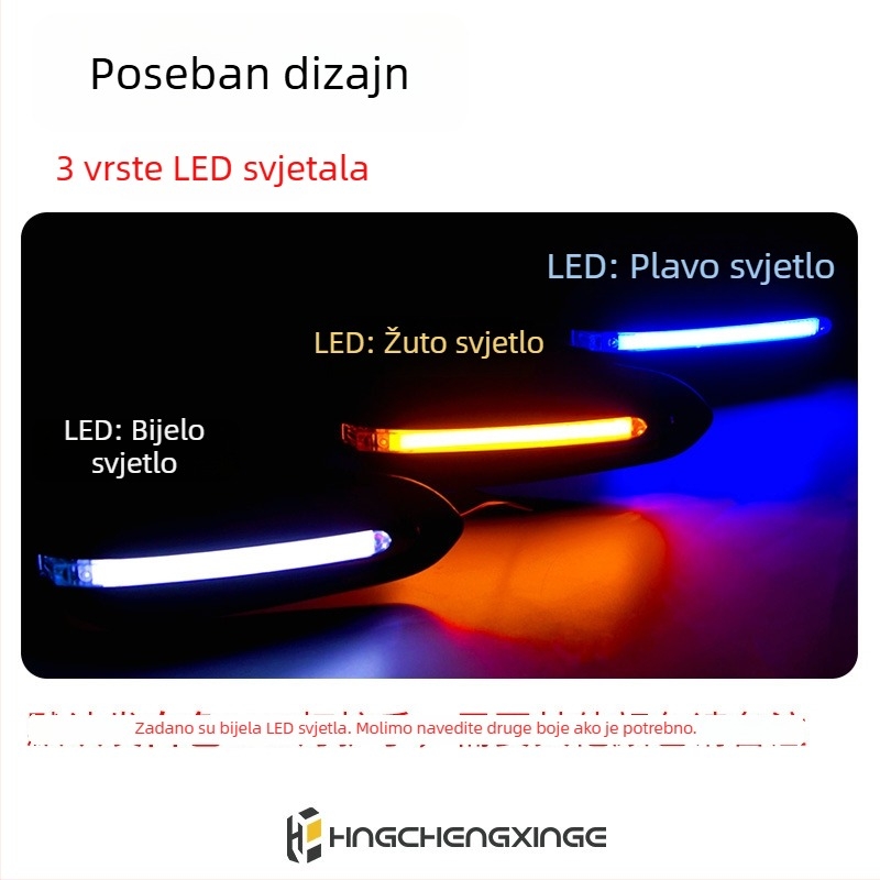 Univerzalna LED zaštita ručice s prednjim vjetrobranom za terenski motocikl