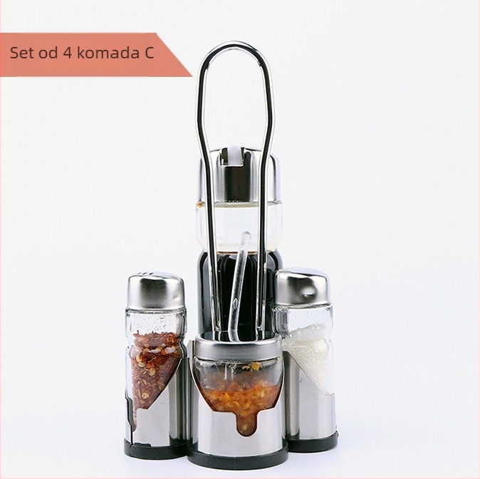 Set boca za začine za hotelsku i restoran stol – staklo, prilagodljiva obrada, izlazak proljeće 2017, prvoklasna kvaliteta, moderni minimalistički stil