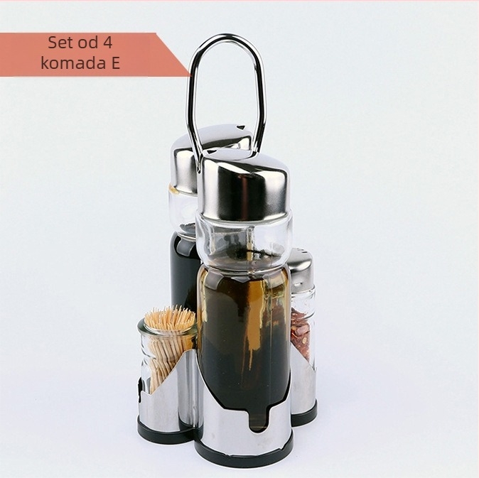 Set boca za začine za hotelsku i restoran stol – staklo, prilagodljiva obrada, izlazak proljeće 2017, prvoklasna kvaliteta, moderni minimalistički stil