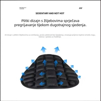 Sjedalo za motocikl/električno vozilo s amortizacijskom jastučnicom, EVA visoke elastičnosti, vodootporno i prozračno, WL·01, Wanglong