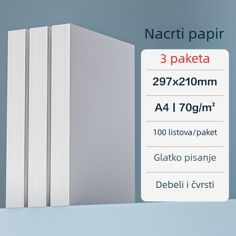 Papir za skicu s zaštitom očiju za učenike i studente, deblji, prazne stranice matematike (Marka: Deli · Model: Eye protection draft paper · Šifra proizvoda: Zq6001w · Poklon za kolegu u razredu · Božić)