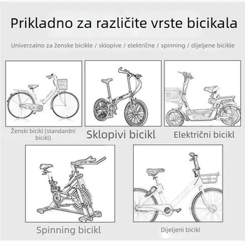 Sjedalo za bicikl — ultra mekana podloga za apsorpciju udara na planinskim biciklima, udobna sjedišna podloga, kompatibilno s običnim biciklima