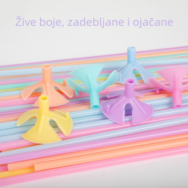 PVC štapić za balone, makaron boja, ojačan i tvrd, za unutarnju upotrebu, brenda Same glory, pogodan za sportske događaje