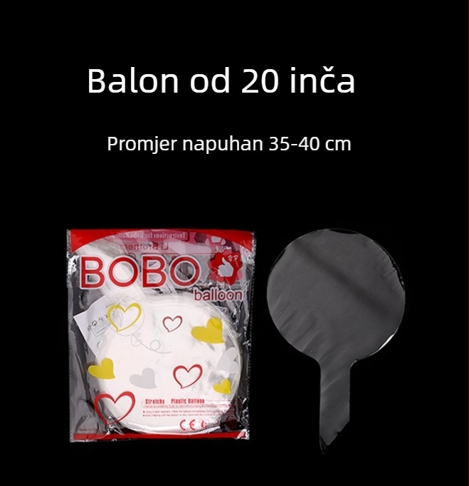 Balon od TPU materijala, valoviti balon, zaobljeni oblik, bez otisnutog logotipa, bez IP ovlaštenja