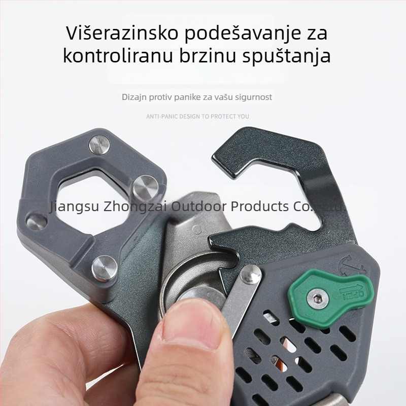 Ručni spustač s automatskim zaključavanjem za penjanje i spuštanje užetom