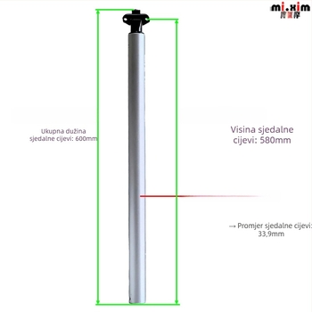 Sjedalni post za bicikl Mi.xim/Miximo H20, aluminijska legura, za planinski bicikl