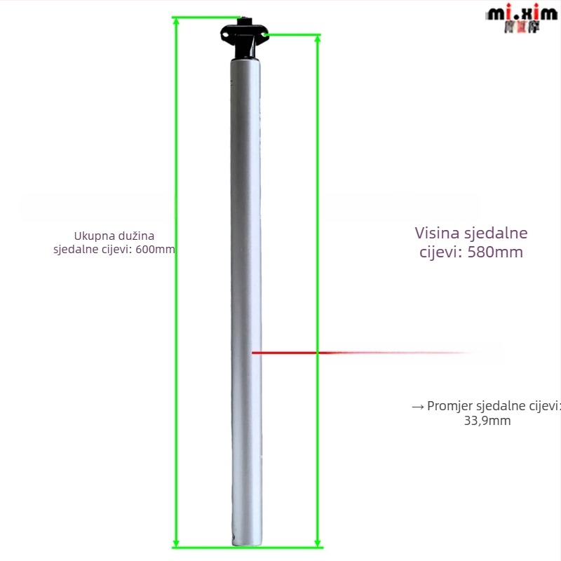 Sjedalni post za bicikl Mi.xim/Miximo H20, aluminijska legura, za planinski bicikl