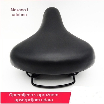 Saiwei sjedalo za bicikl sa oprugom, model 062, izrađeno od željeza i gume, pogodno za obične bicikle
