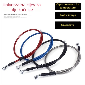 Moorer 0008 hidraulični cijev kočnice za prednje i stražnje disk kočnice, visokotlačna čelična opletena