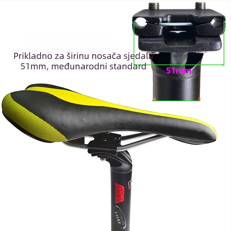 Sjedalna cijev za bicikl Mi.xim/Miximo Luxe, aluminijska legura, kompatibilna s planinskim biciklima, prilagodljiva