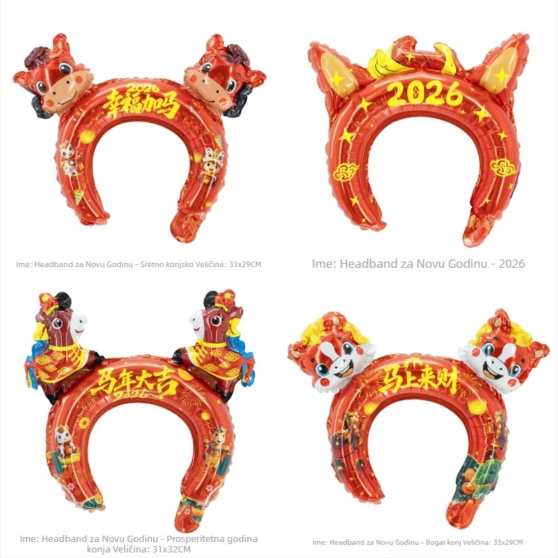 Balon od aluminijske folije u obliku crtane životinje sa zodiakalnim motivom, pogodan kao dodatak za vrtićke aktivnosti, marka Xishuo Balloons