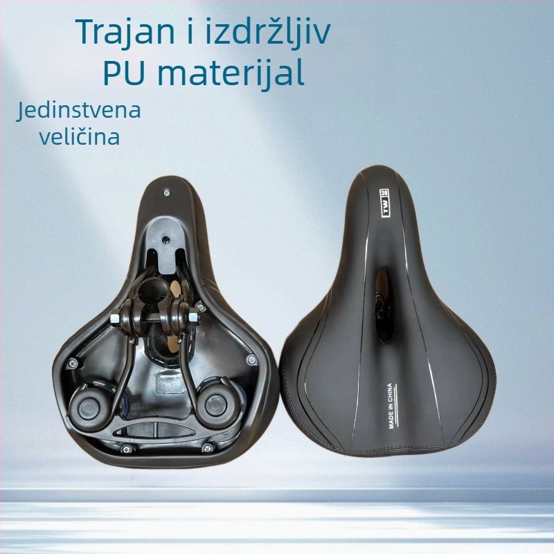 Sjedalo za bicikl s proširenim i debelim dizajnom, model 919c, materijal poliuretan, brend Hunting Path
