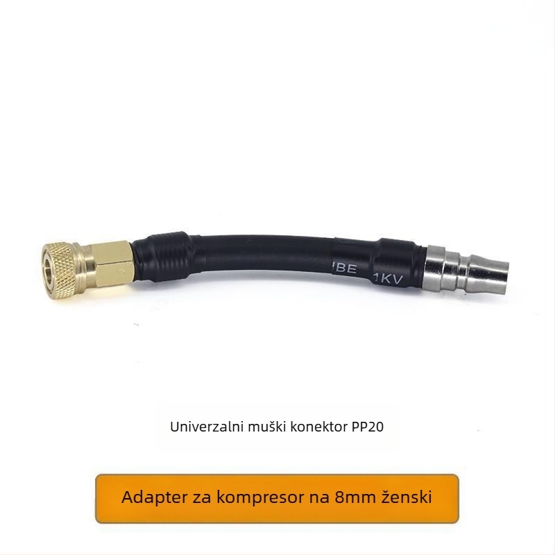 Ručna pumpa za visoki tlak s 8 mm brzim priključkom i adapterom navoja samica–mužjak za DIY aparate za kavu