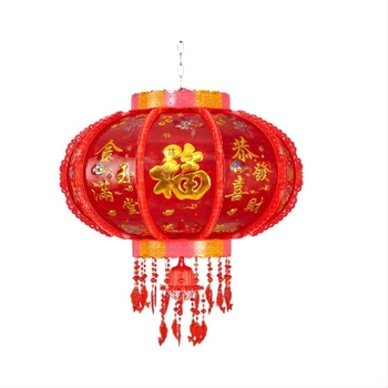 LED lampion u kineskom stilu za Novu godinu, šareni okretni ovalni lampion, injekcijsko oblikovanje, klasični stil