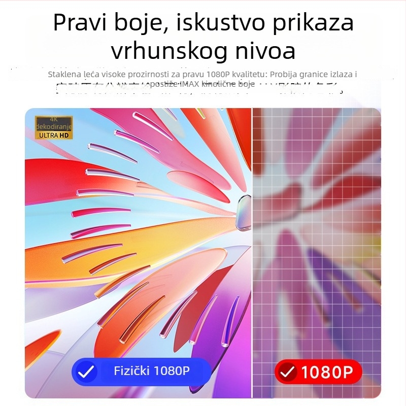 Happy Investment Prijenosni projektor, 1080p (1920x1080), 5000 lm, 60 W, PTZ, projekcija do 150 inča