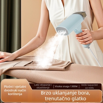 Ručni parni glačalo za odjeću – prijenosno, kapacitet 0.8 L, 111–240 V, 50 W, mehanički način rada, PET unutarnji spremnik