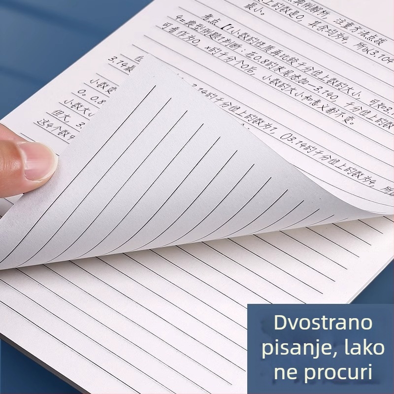 Pengyi bilježnica s mrežom – dvostrana mreža, debeli papir, stranice za odvajanje